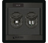 Blue Sea 360 paneeli 12V pistorasia + 2 x USB-A