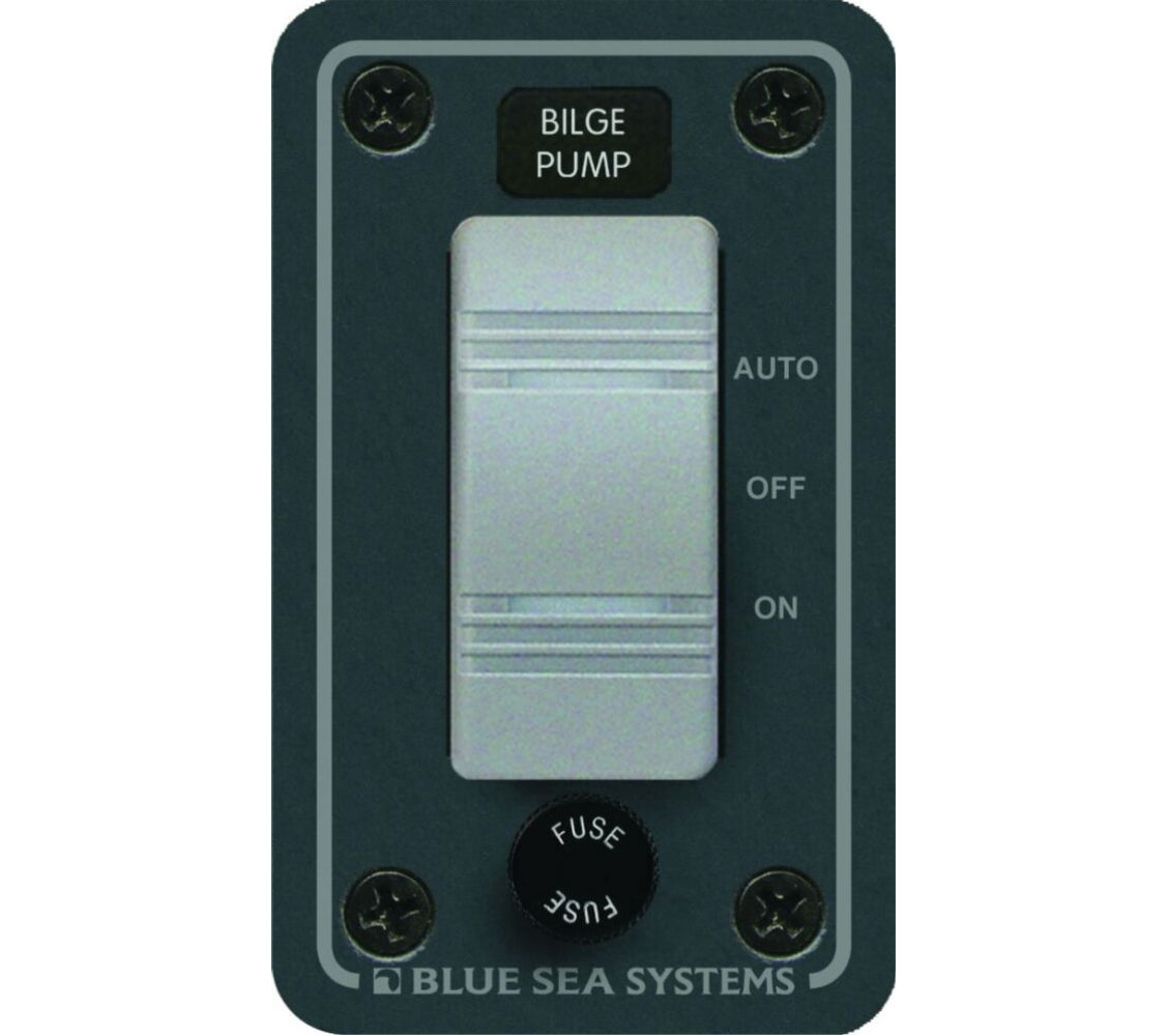 Blue Sea katkaisinpaneeli pumpulle