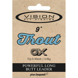 Vision Trout Leader 9´ taperad tafs