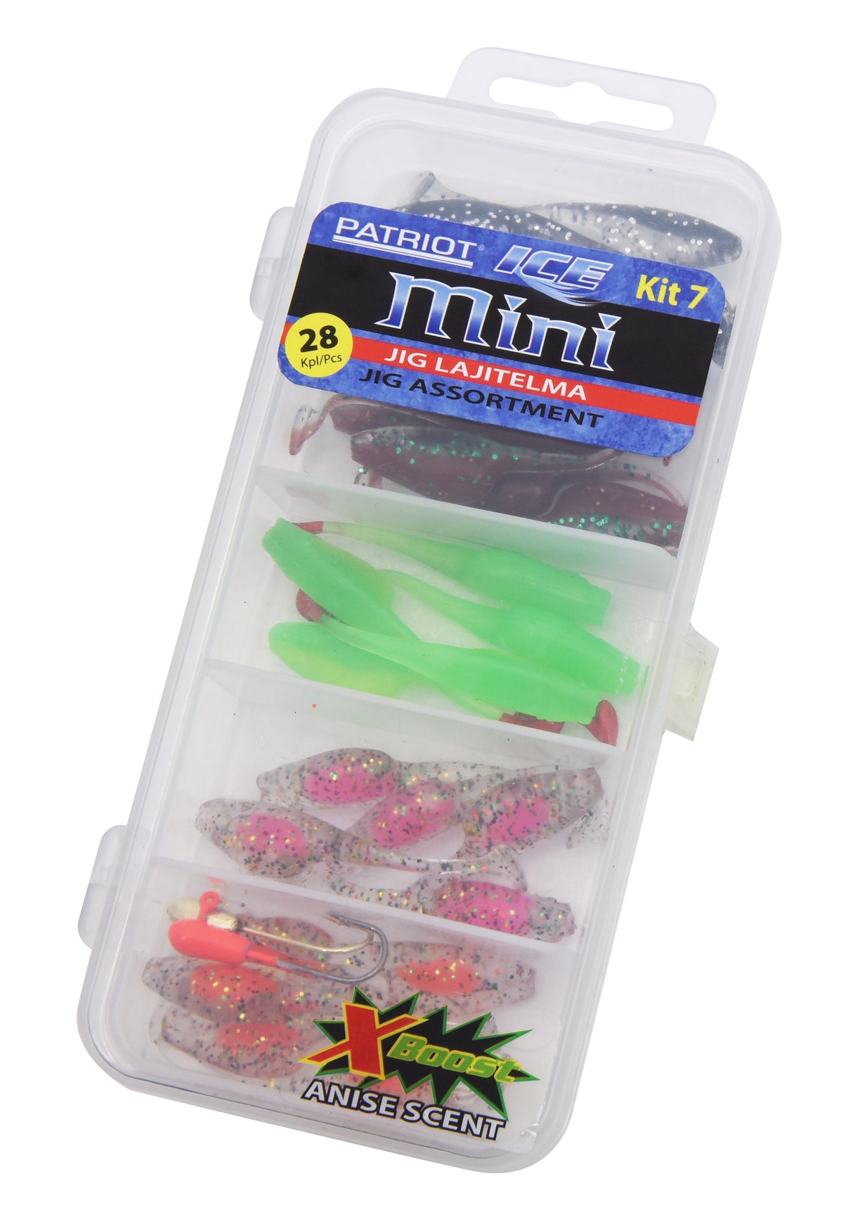 Patriot Ice Mini pilkkijigilajitelma 7 28 kpl/pkt