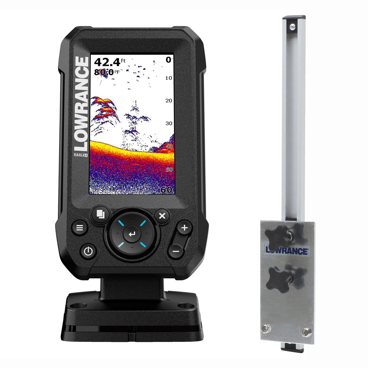 Lowrance Eagle 4X kaikuluotain + anturiteline