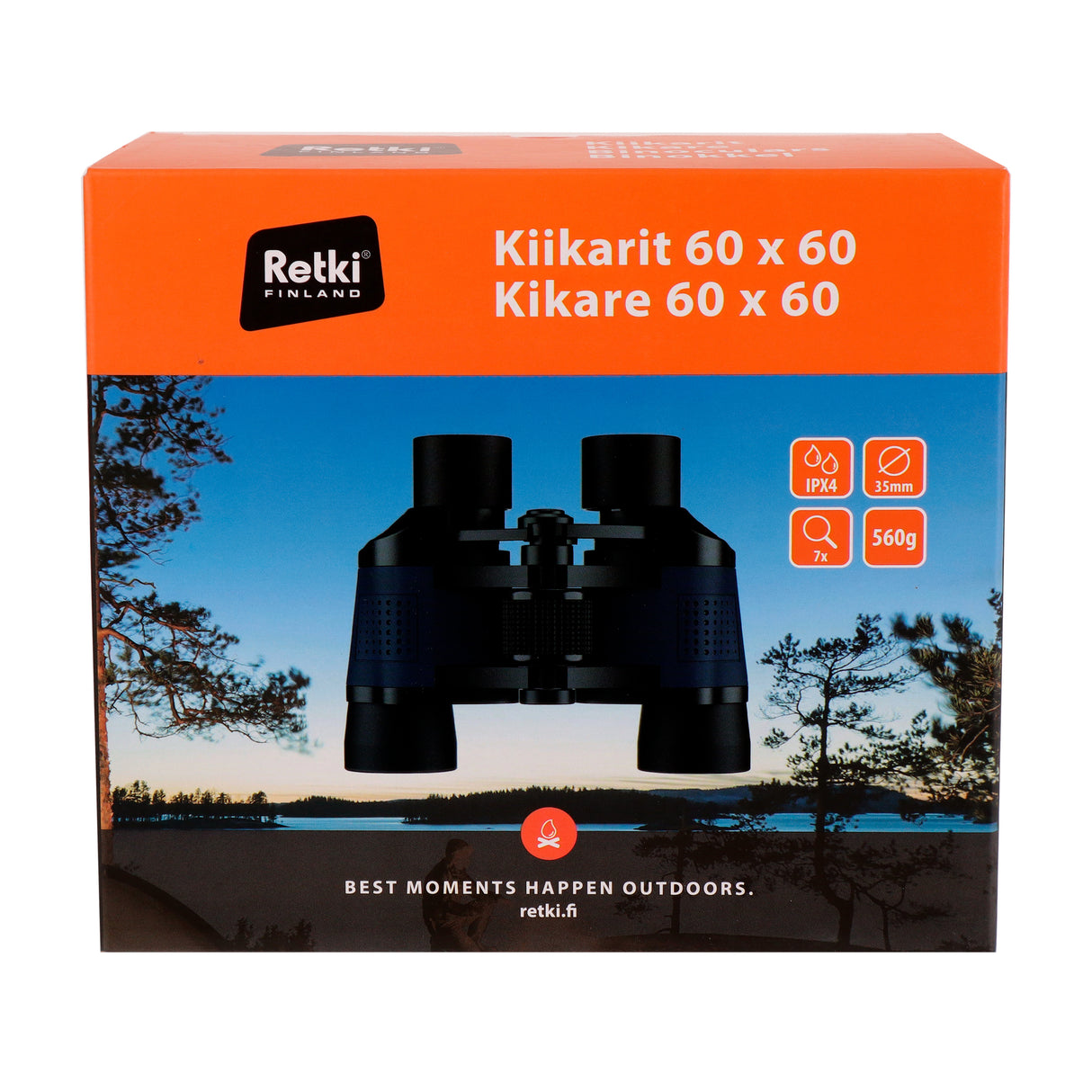 Retki 60x60 kiikarit hämäränäkölinssillä