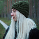 Retki 100 % Merino Chunky mössa grön