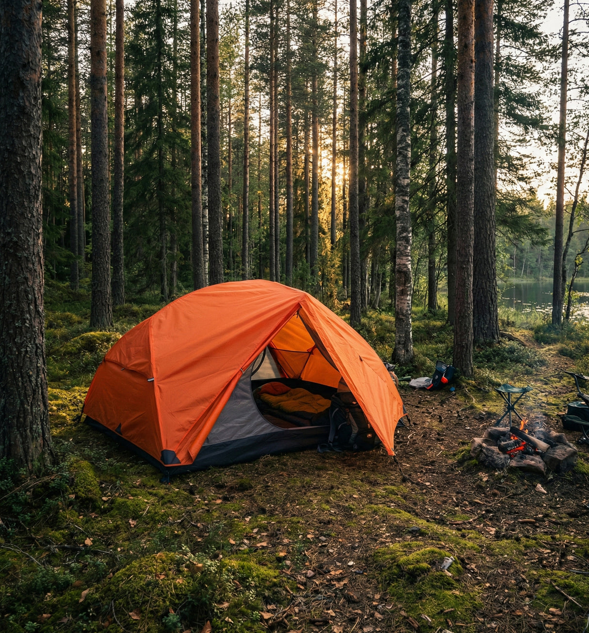 Retki Kupoltält 2 pers. orange