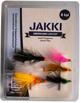 Jakki Kirjolohi Leech flugsortiment 6 st/pkt