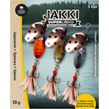 Jakki SuperLinko 13 g Molnigt väder spinnarsortiment 3 st/pkt