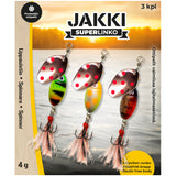Jakki SuperLinko 13 g Soligt väder spinnarsortiment 3 st/pkt