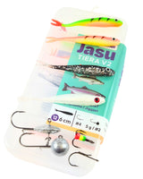 Jasu Tiera V2 6 cm jiggsortiment 12 st + jigghuvuden
