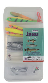Jasu Tiera V2 10 cm jiggsortiment 8 st + jigghuvuden