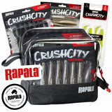 Rapala CrushCity Soft Pack Finesse Limited Edition jiggsortiment + Rapid Pack väska
