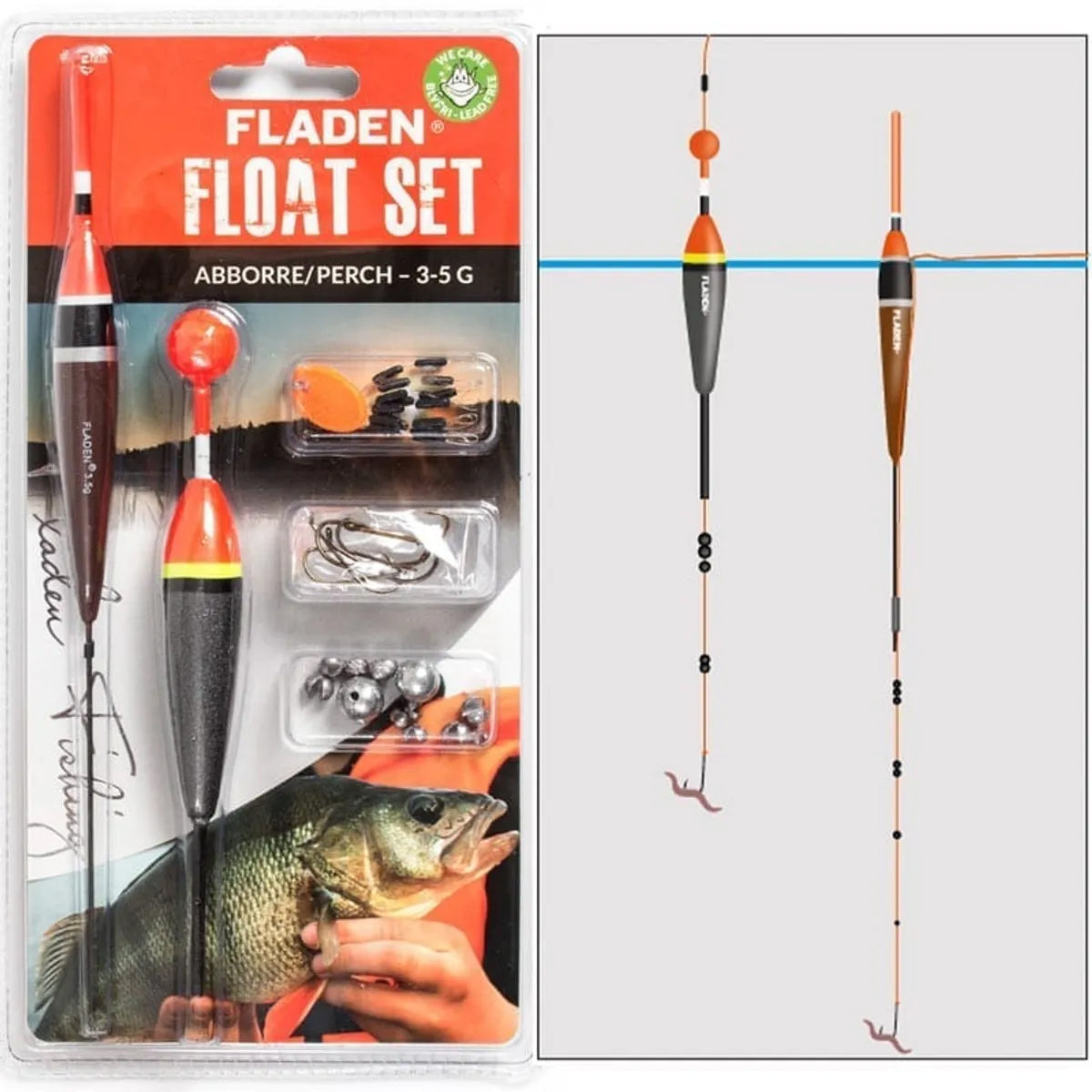 Fladen Perch Float Set 3-5 g flötmeteset