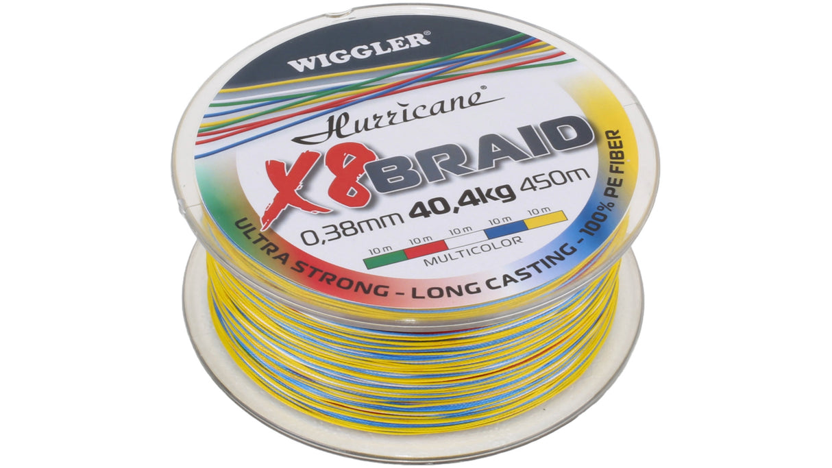 Hurricane X8 Braid Multicolor 450 m flätlina