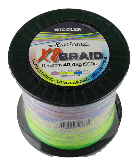 Hurricane X8 Braid Multicolor 1500 m flätlina