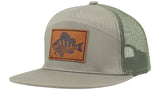 Hurricane Leather Patch Perch Trucker keps