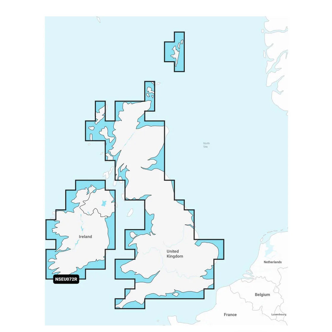 Garmin Navionics+ NSEU072R Storbritannien och Irland, sjöar och floder  sjökort