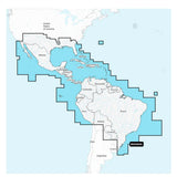 Garmin Navionics+ NSSA004L Mexiko, Karibien till Brasilien, inlandsvatten och kust sjökort