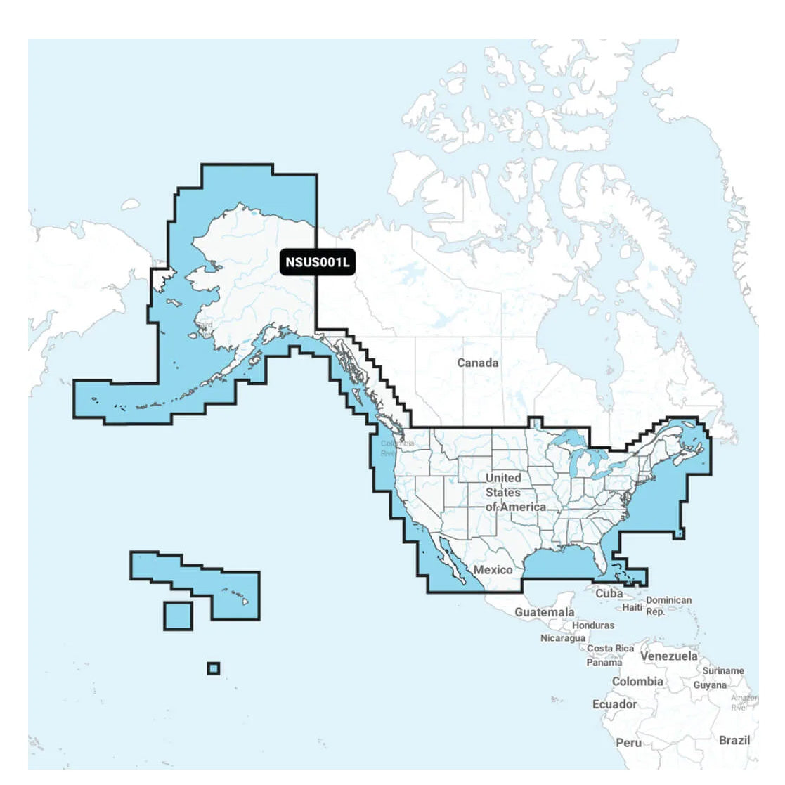 Garmin Navionics+ NSUS001L USA och Kanadas kuster sjökort