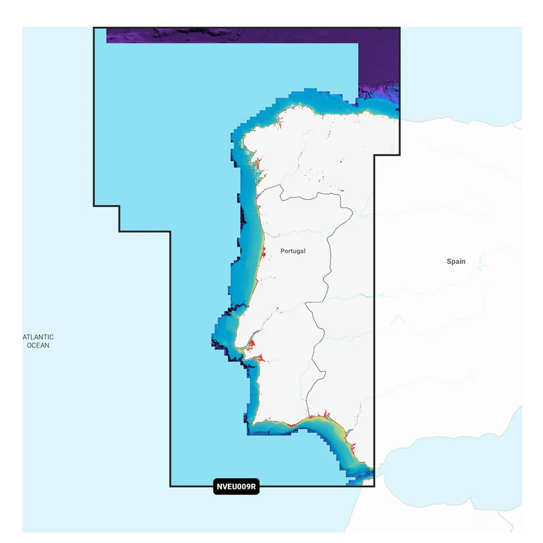Garmin Navionics Vision+ NVEU009R Portugal och nordvästra Spanien sjökort