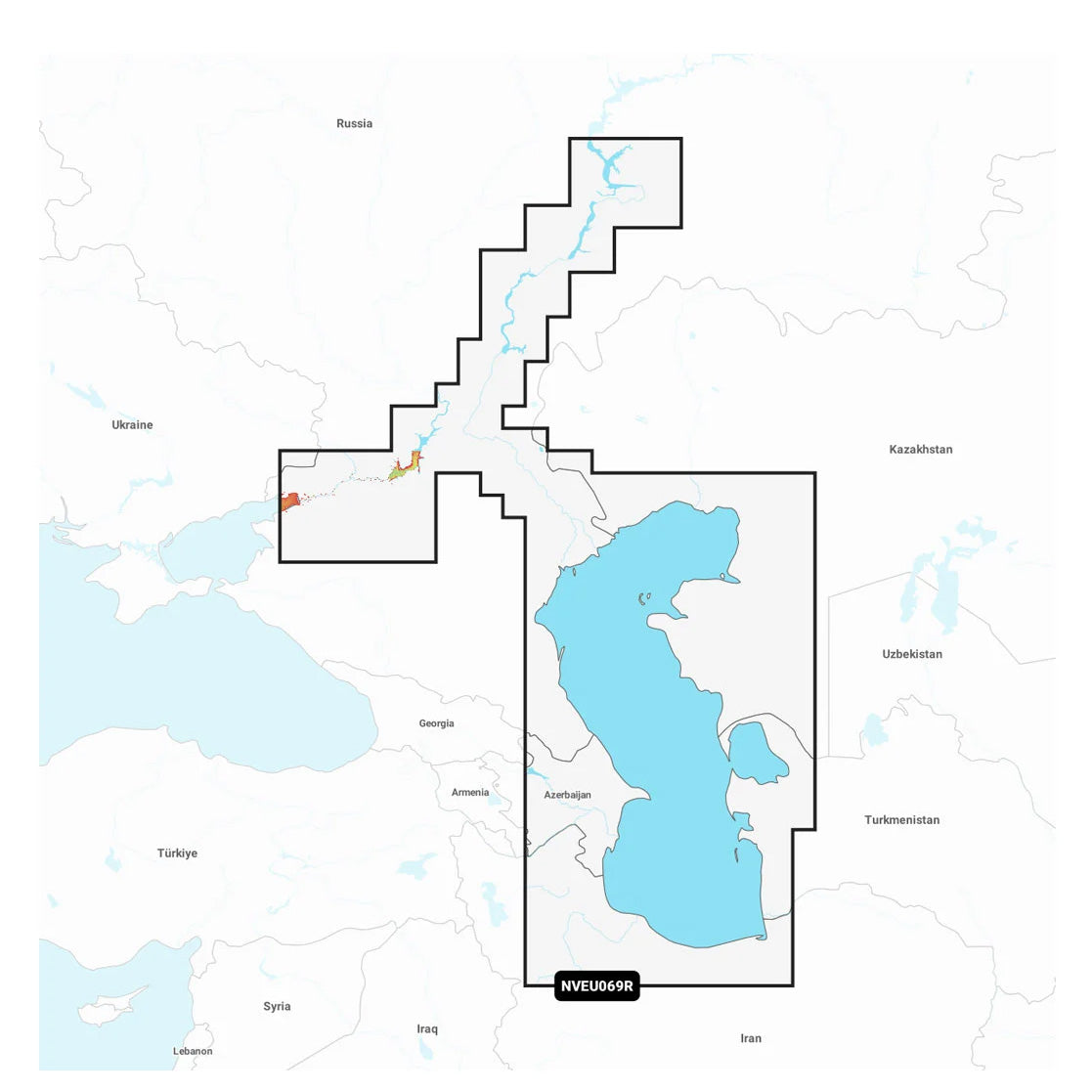 Garmin Navionics Vision+ NVEU069R Kaspiska havet och Nedre Volga sjökort