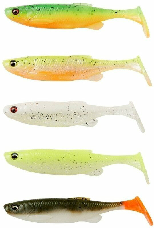 Savage Gear Fat Minnow T-Tail 9 cm jigg Dark Water Mix 5 st/pkt