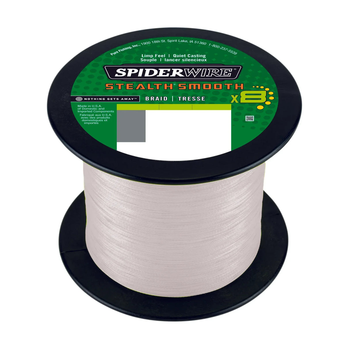 Spiderwire Smooth 8 valkoinen 2000m - Happy Angler