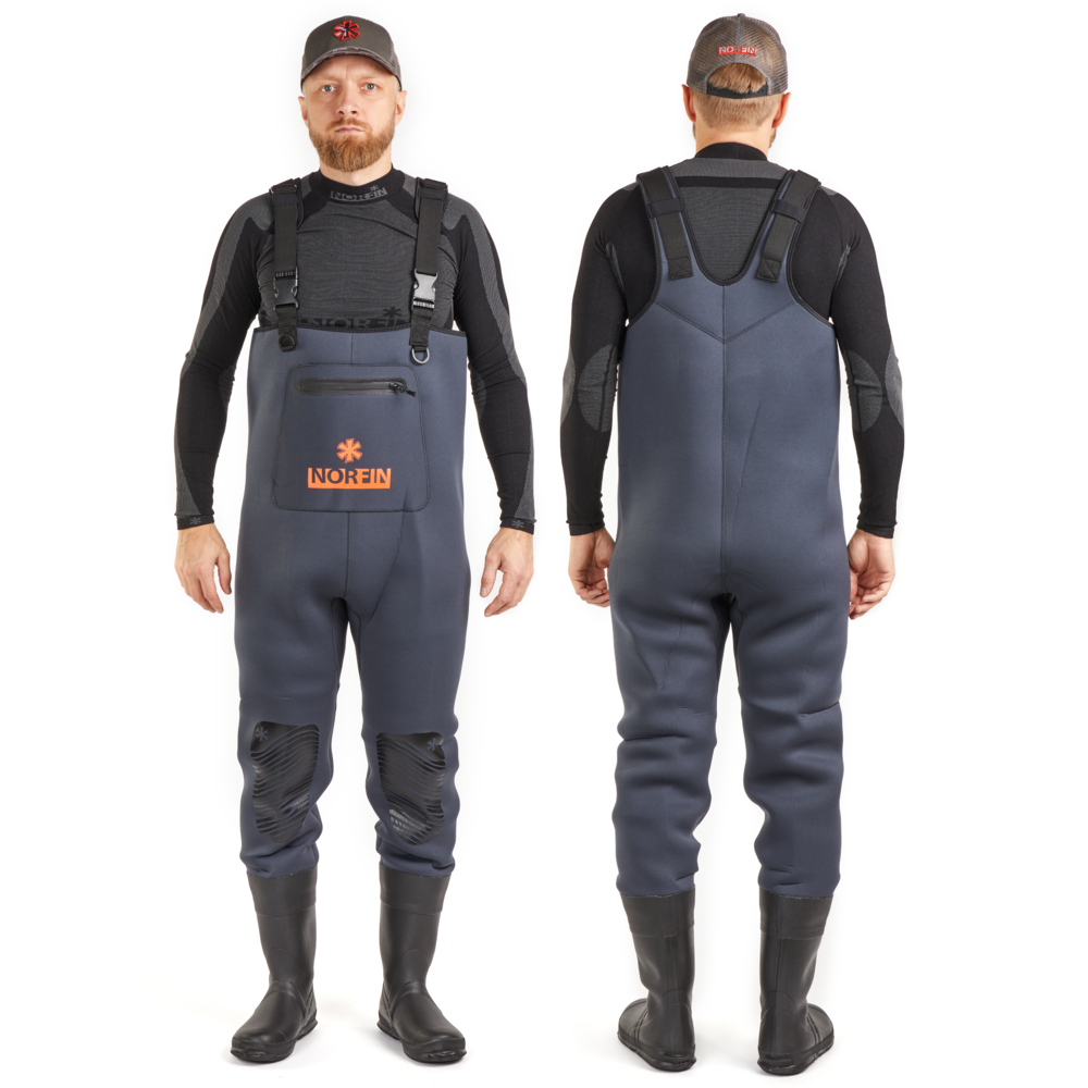 Norfin Shadow Neoprene vadarbyxor med stövlar
