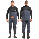 Norfin Shadow Neoprene vadarbyxor med stövlar