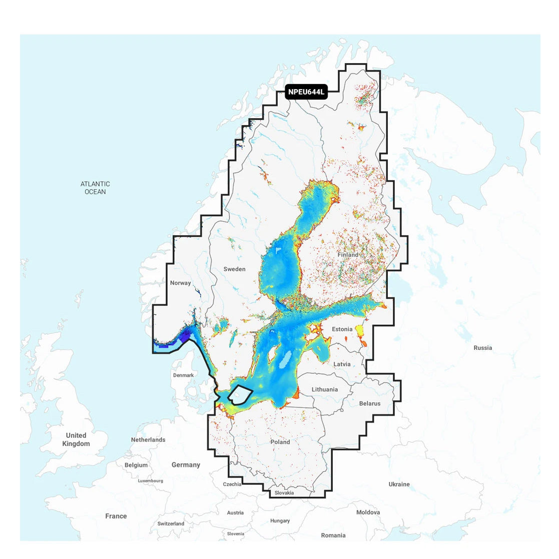 Navionics Platinum+ NPEU644L Östersjön sjökort