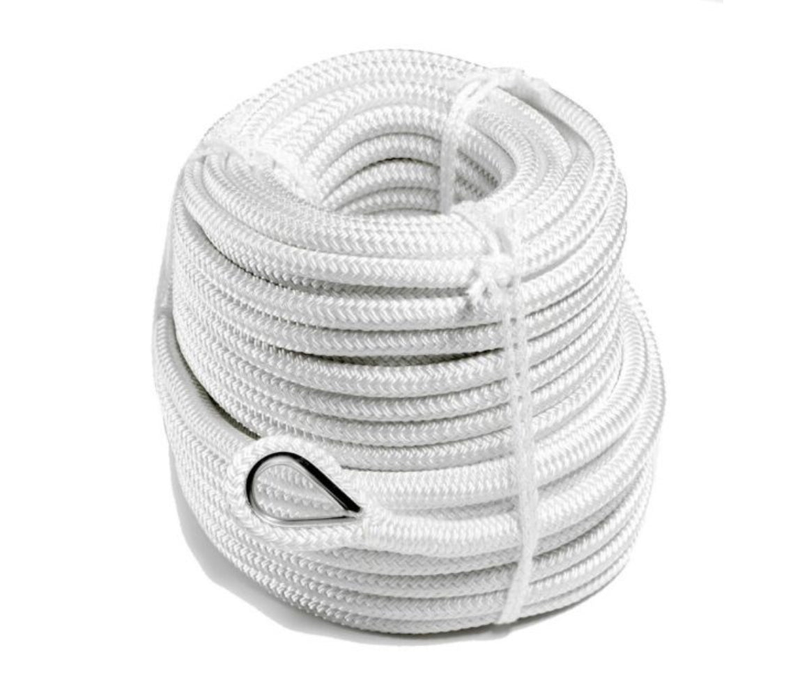 Robline Poseidon ankkuriköysi valkoinen 50 m 14 mm