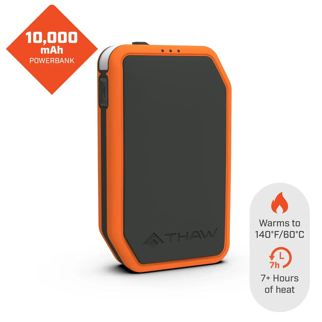 THAW ladattava käsienlämmitin taskulampulla + 10000 mAh powerbank - Happy Angler