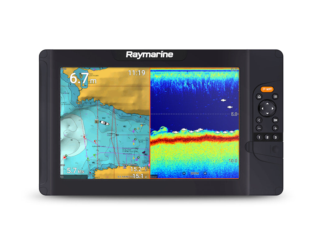 Raymarine Element 12 HV yhdistelmälaite + HV-100 anturi + Pohjois-Euroopan kartta