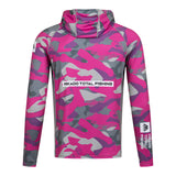 Mikado UPF50+ Lady Camo fisketröja med huva