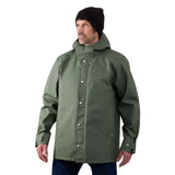 Grundens 1926 Regnkläder Coat Stone Moss sadetakki - Happy Angler