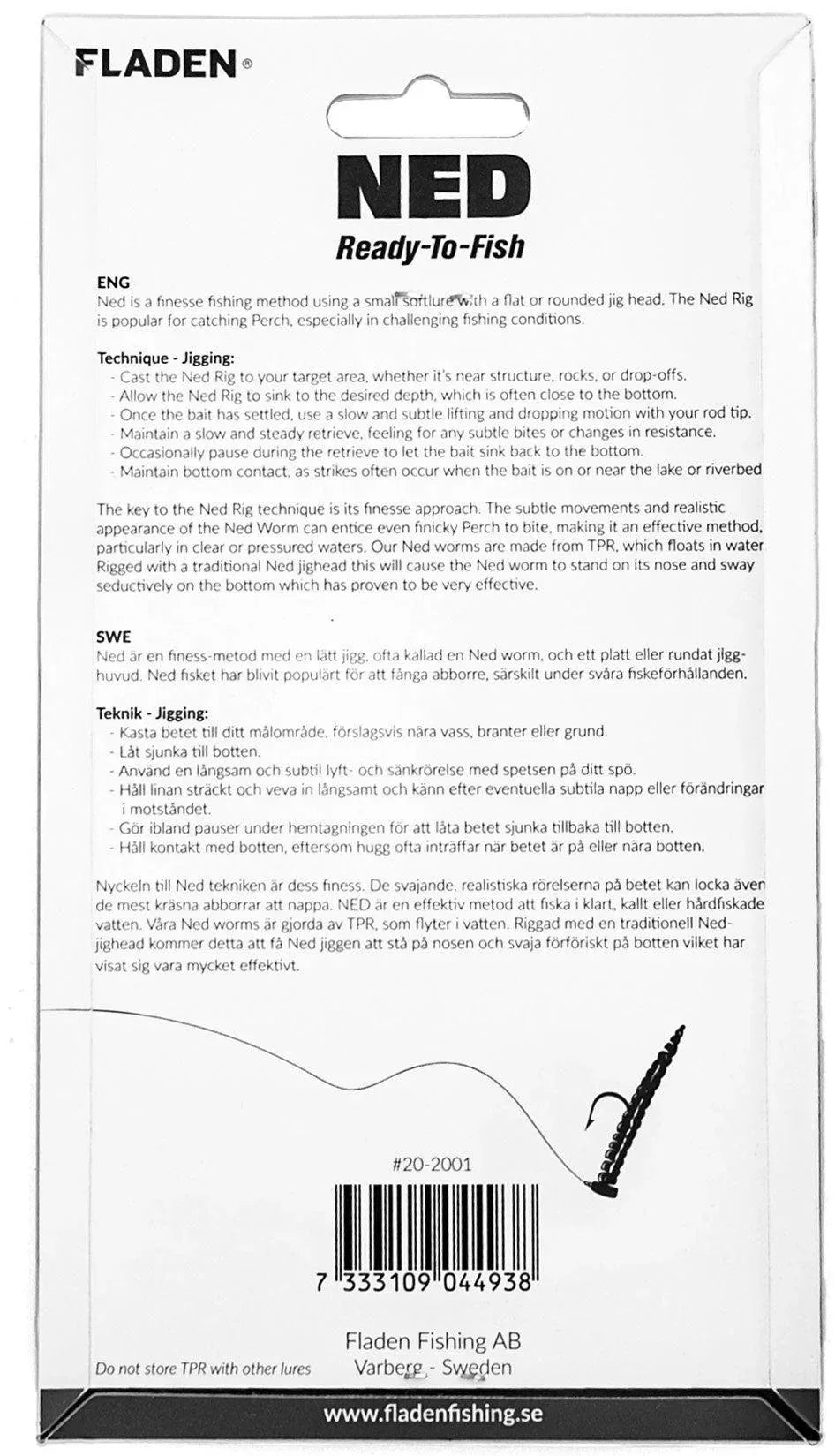 Fladen NED Ready To Fish jigilajitelma 8+8 kpl/pkt - Happy Angler