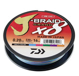 Daiwa J-Braid Grand X8 multicolor 300 m kuitusiima - Happy Angler