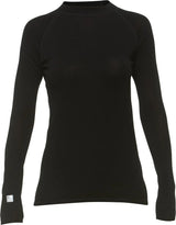 North Outdoor Active merinovilla 210 naisten aluskerraston paita, musta - Happy Angler