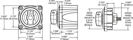 BlueSea On-Off päävirtakytkin - Happy Angler