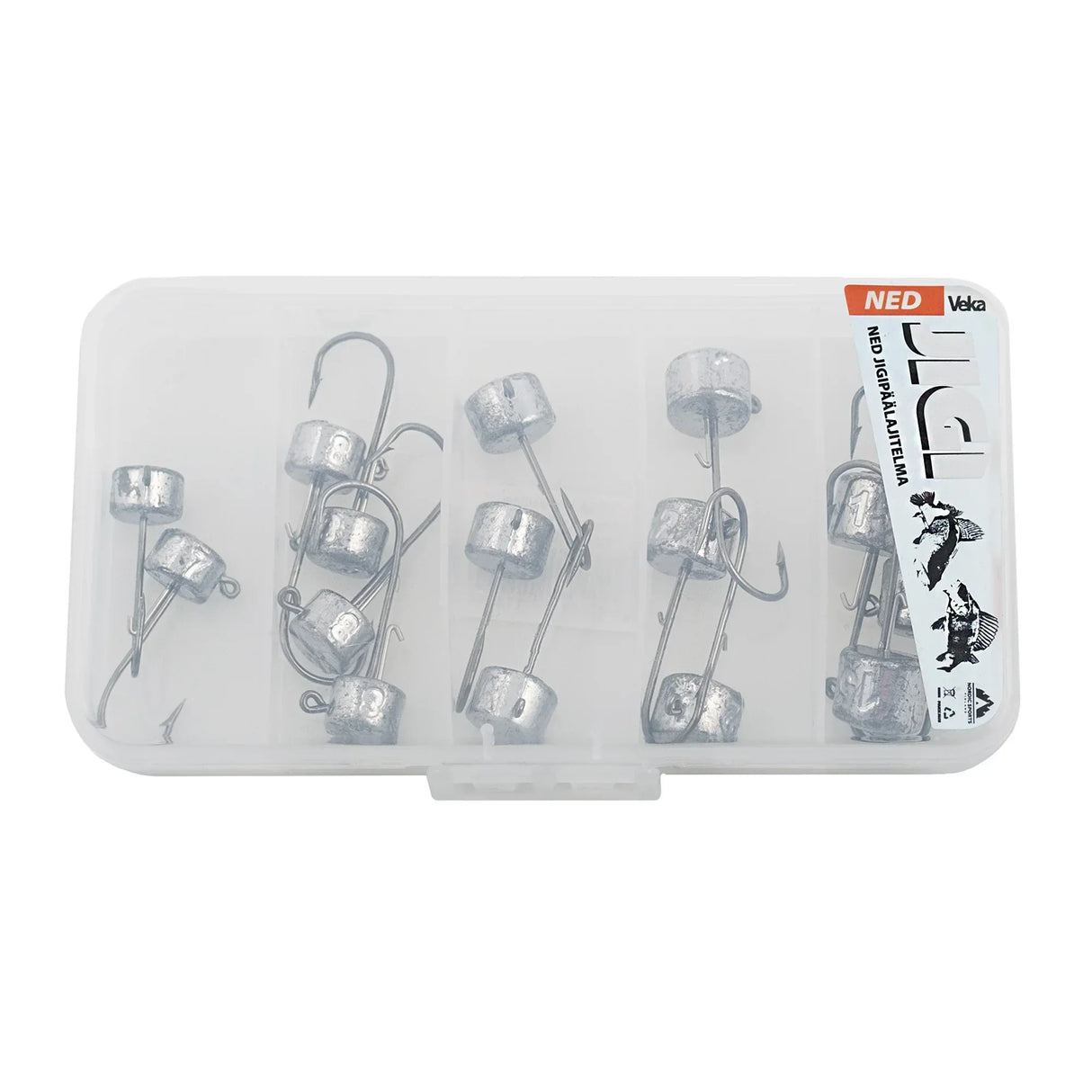 Veka NED Ahven jigipäälajitelma 15 kpl - Happy Angler