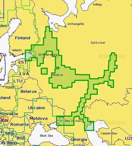Navionics GOLD 52XG (Länsi-Venäjä) karttakortti - Happy Angler