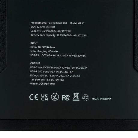 Rebelcell varavirtalähde 96000 mA - Happy Angler