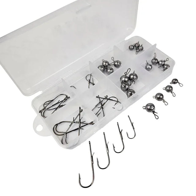 Jasu pikajigipää + pikakoukkulajitelma 20+20kpl/pkt - Happy Angler