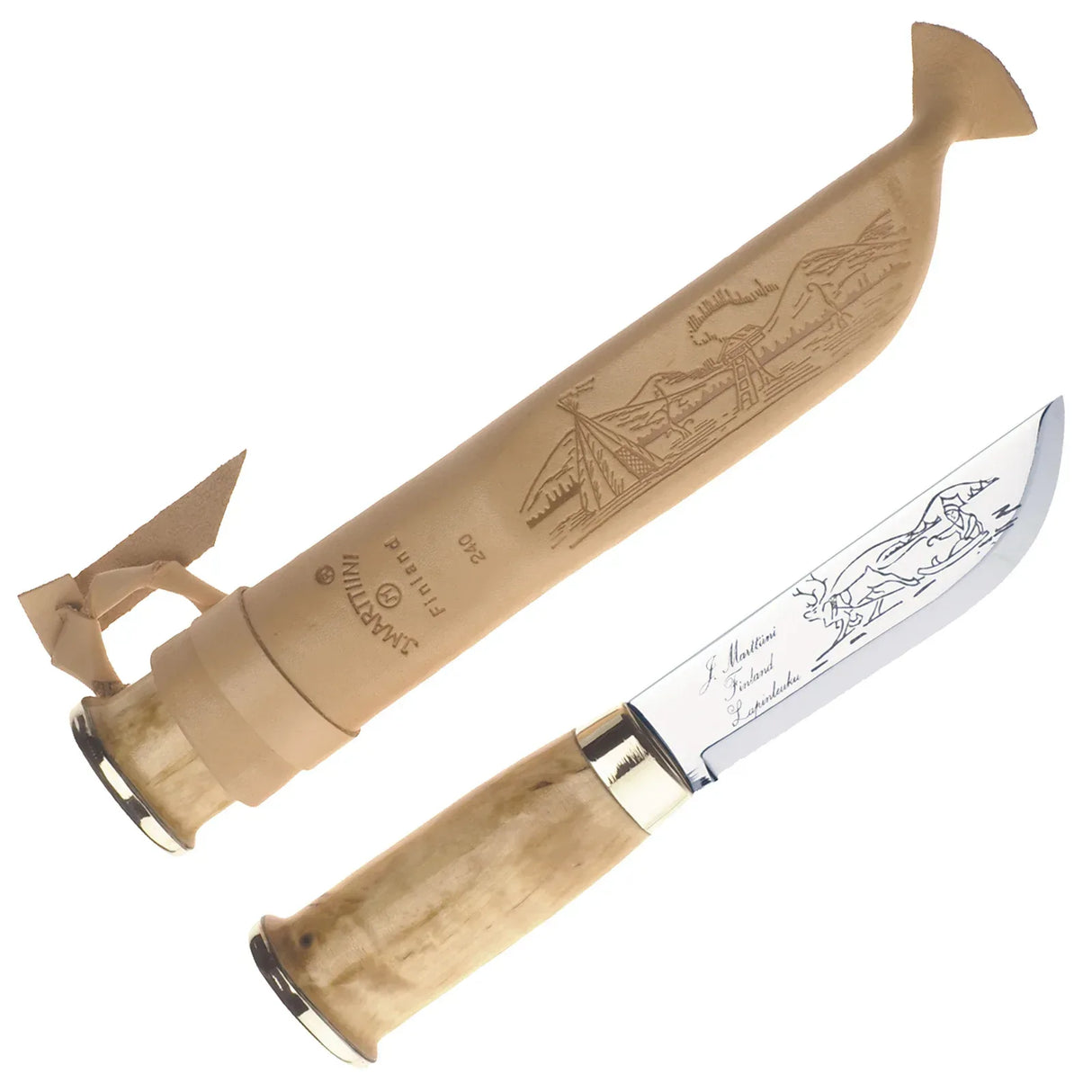 Marttiini Lapinleuku 240 puukko - Happy Angler