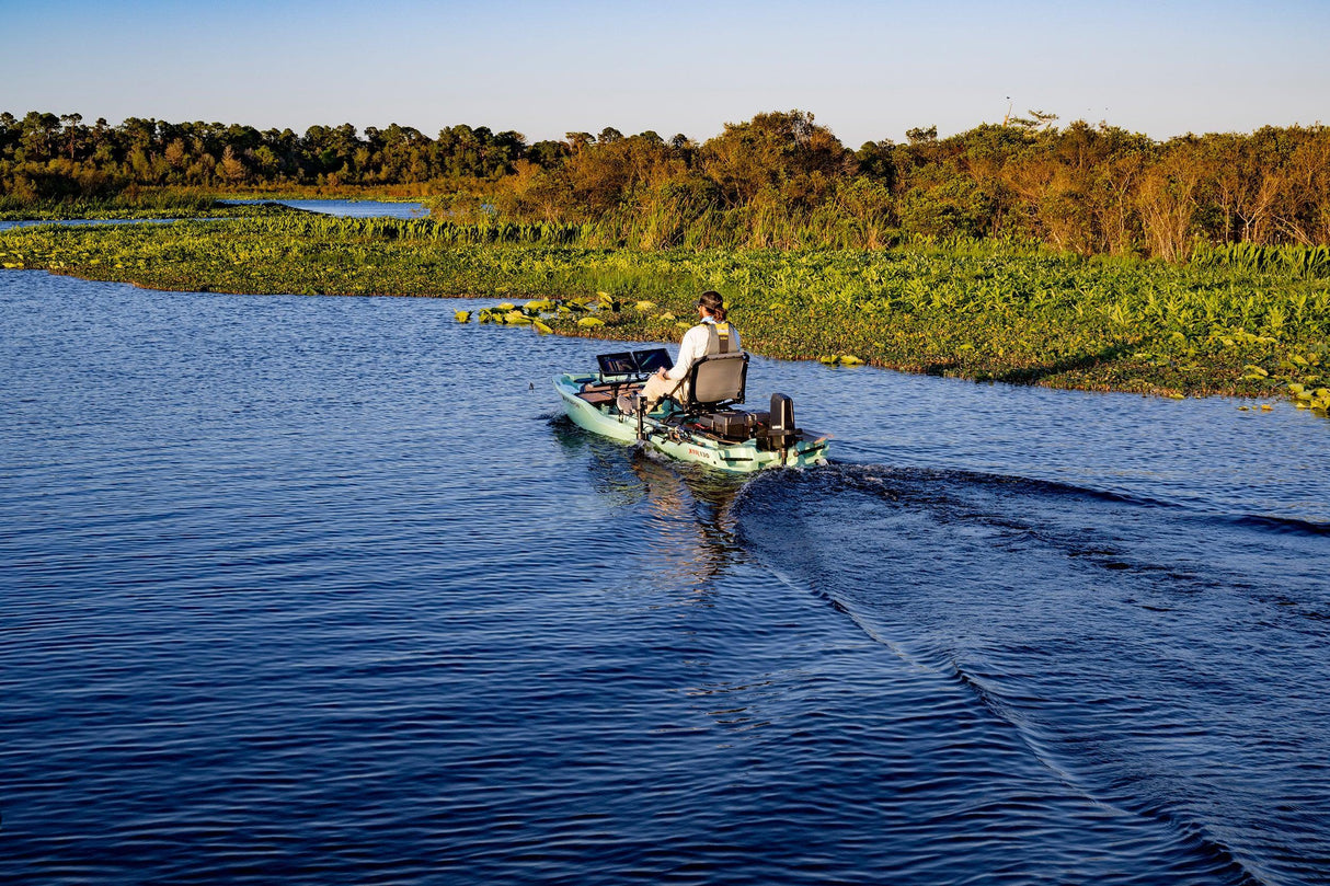 Garmin Force Current kajakkimoottori Power Steer polkimilla - Happy Angler