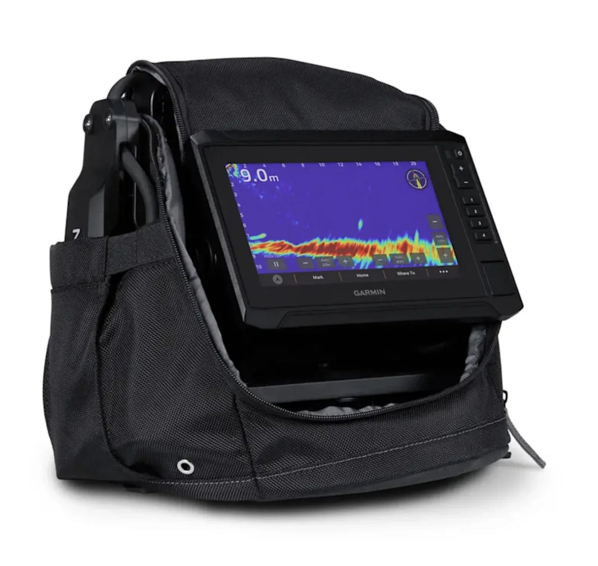 Garmin ECHOMAP UHD2 72sv kannettava yhdistelmälaite + Panoptix PS22-IF pilkkianturi - Happy Angler