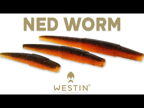 Westin NED Worm Dark Water Mix 9 cm jigg 6 st/pkt